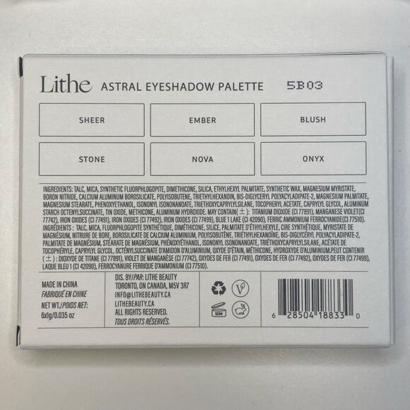 LITHE BEAUTY Astral Eyeshadow Palette 6.0 g 0.035 oz Brand New In Box MSRP $32 - Picture 7 of 7